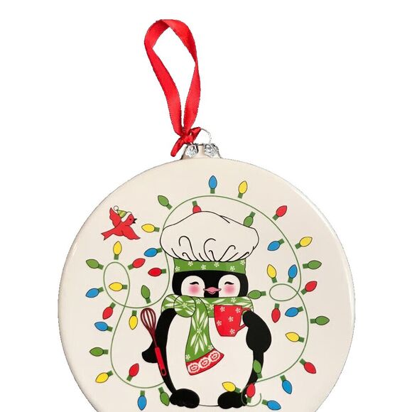 Temptations by Tara Holiday Ornament Recipe Penguin Guacamole Christmas Trees - Picture 1 of 6